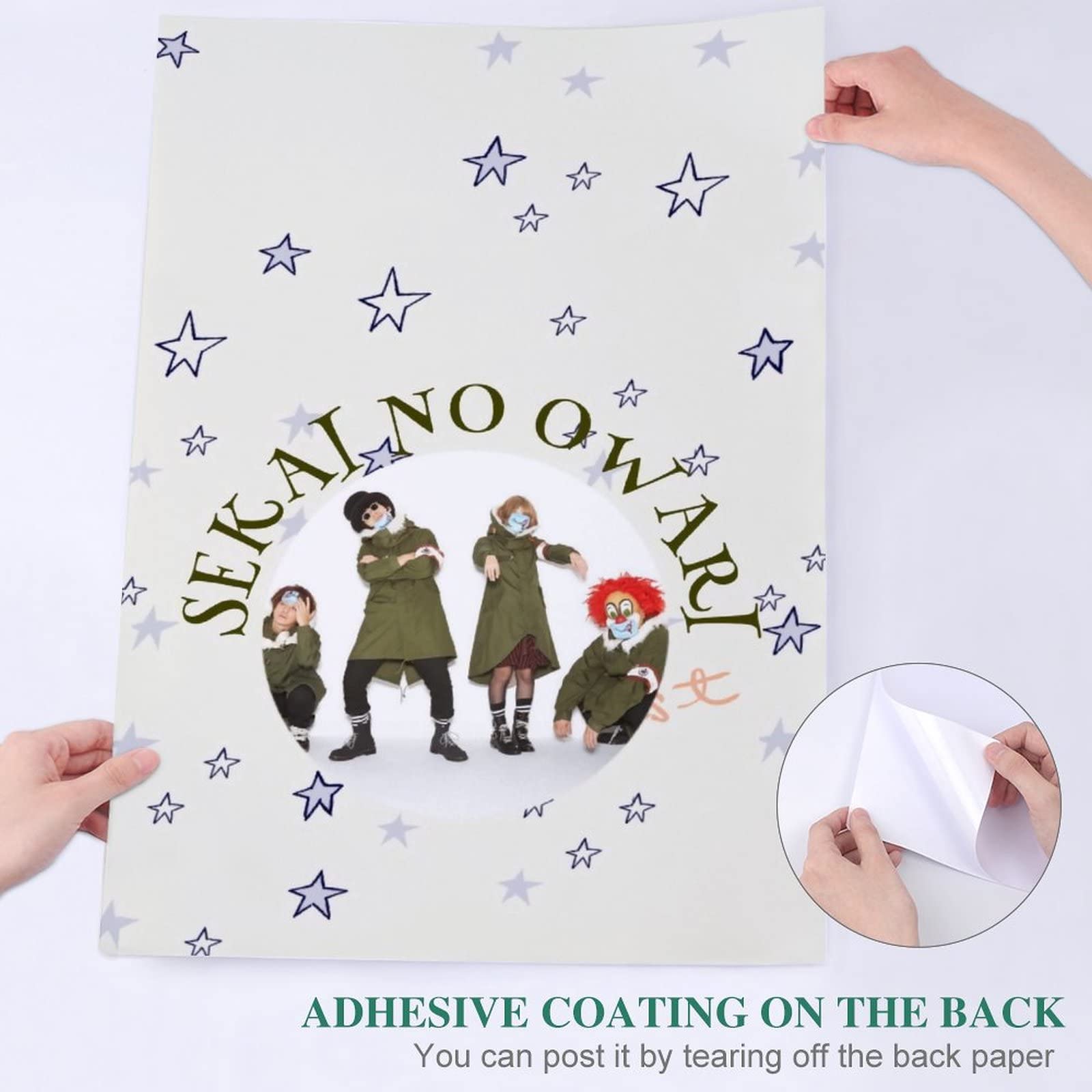 Amazon｜Sekai No Owari 世界の終わり絵画風 壁紙ポスター 自己粘着性